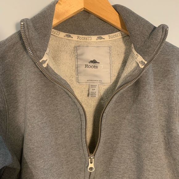 Roots Grey Zip Sweater - Picture 2 of 5
